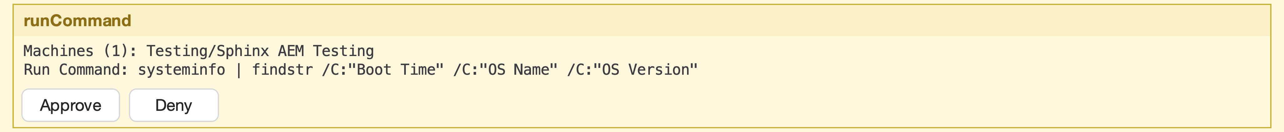 Tool Approval Screenshot