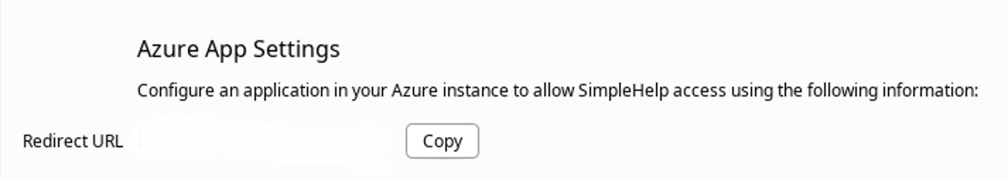 Azure App Settings Screenshot